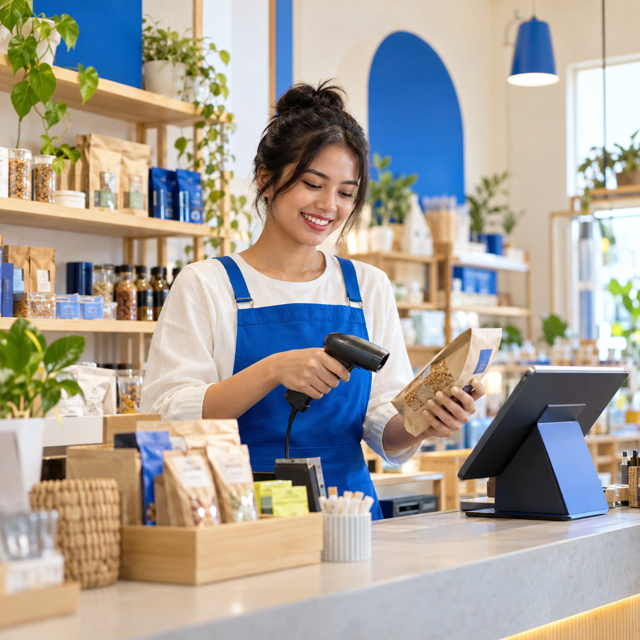 Ilustrasi operasional toko retail